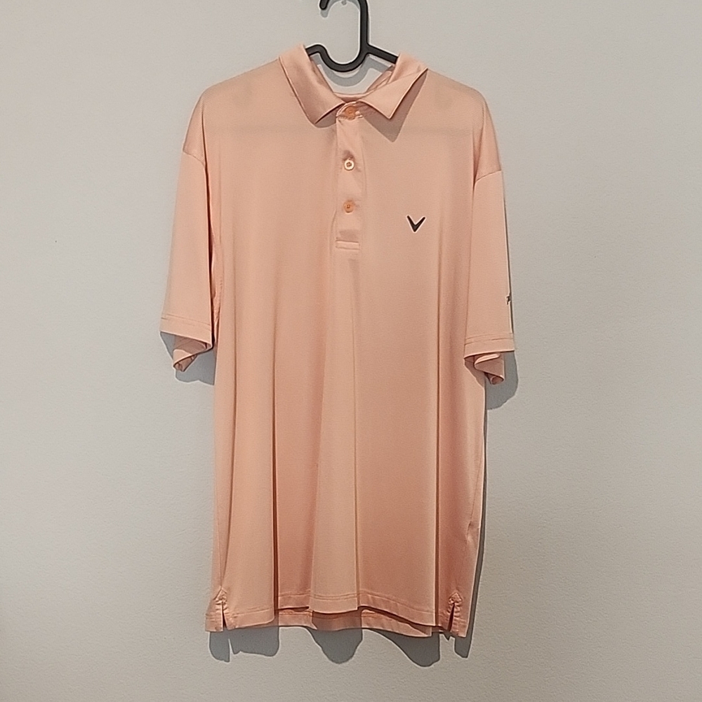 Callaway Men’s Light Orange Golf Polo